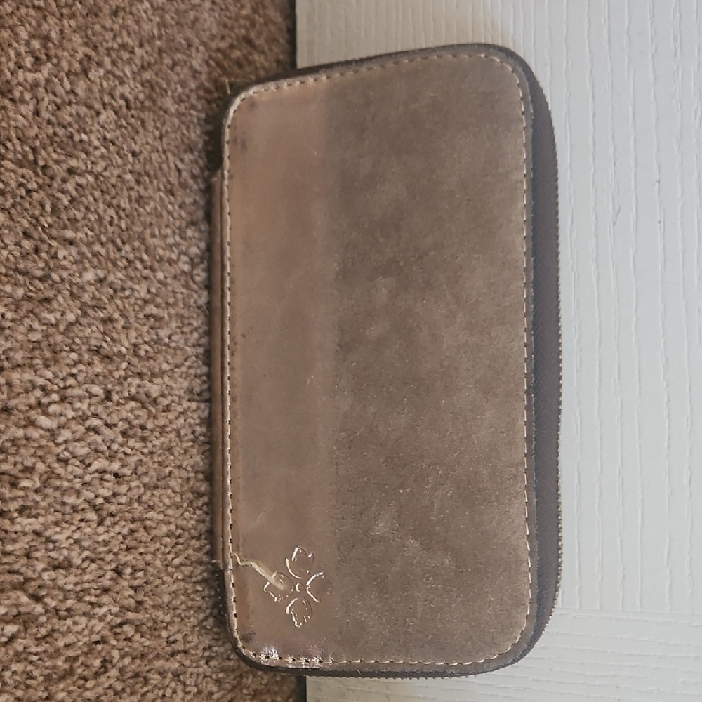 Brown Suede Wallet